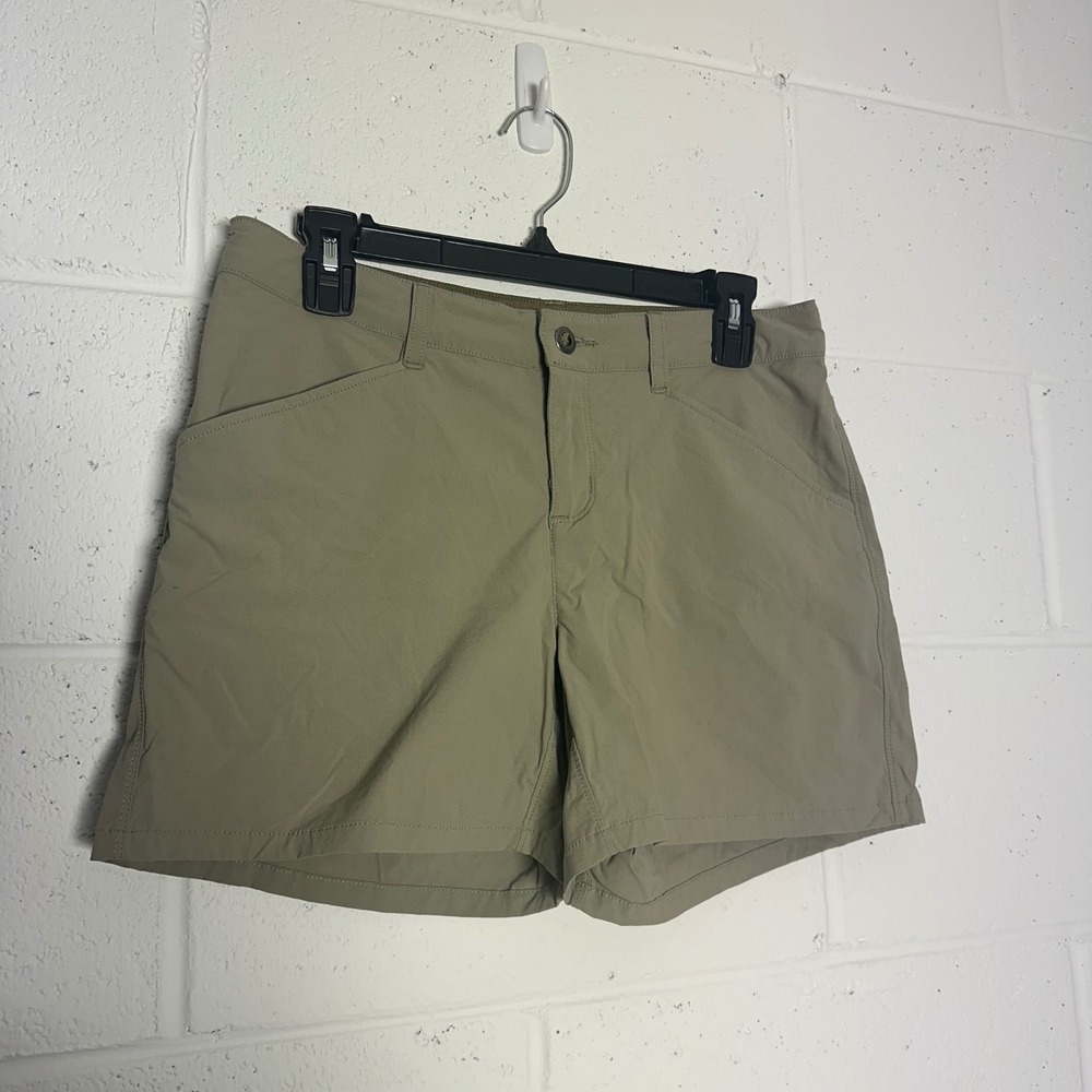 Patagonia Quandary Shorts Womens 6 Khaki Tan Hiking Trekking Trail Outdoor 57825
